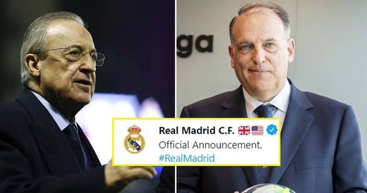 Real Madrid dam don kien Javier Tebas 1